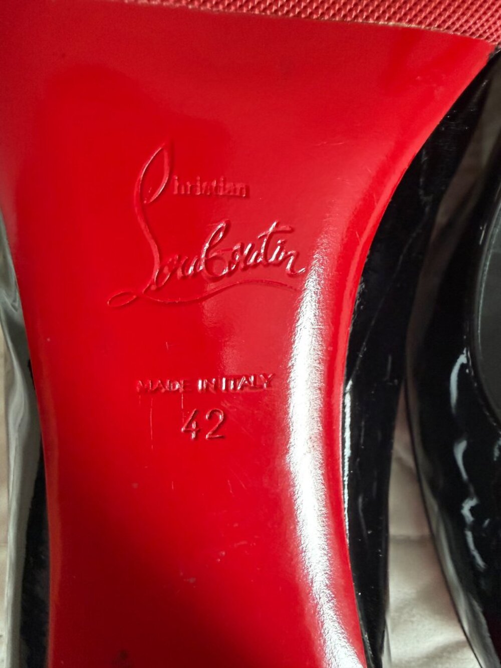 Christian Louboutin Miss Jane 55MM Patent Leather Pumps Size 42 - Picture 5 of 5